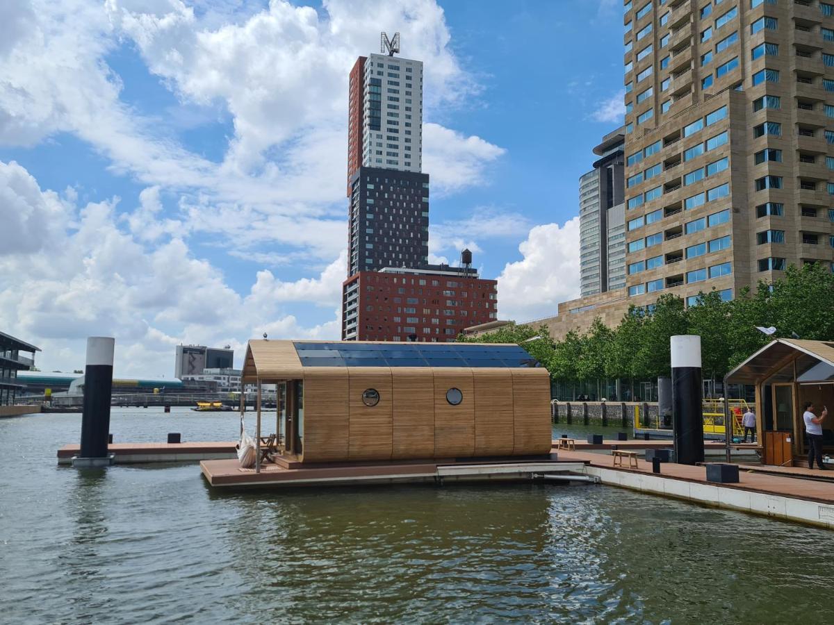 فيلا Wikkelboat Nr1 At Floating Rotterdam Rijnhaven المظهر الخارجي الصورة