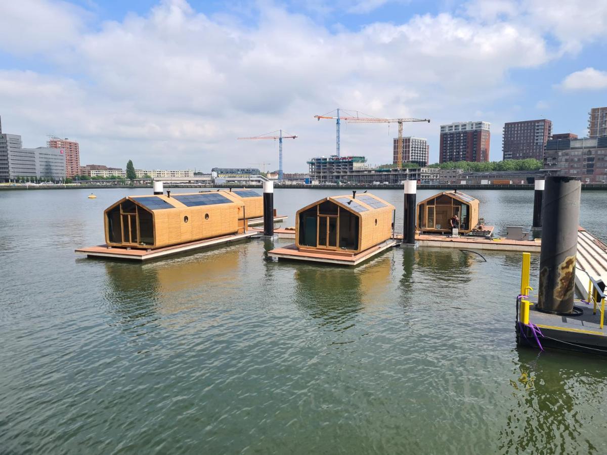 فيلا Wikkelboat Nr1 At Floating Rotterdam Rijnhaven المظهر الخارجي الصورة